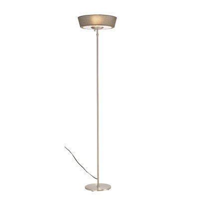 Signild 71'' Brushed Silver Torchiere Floor Lamp