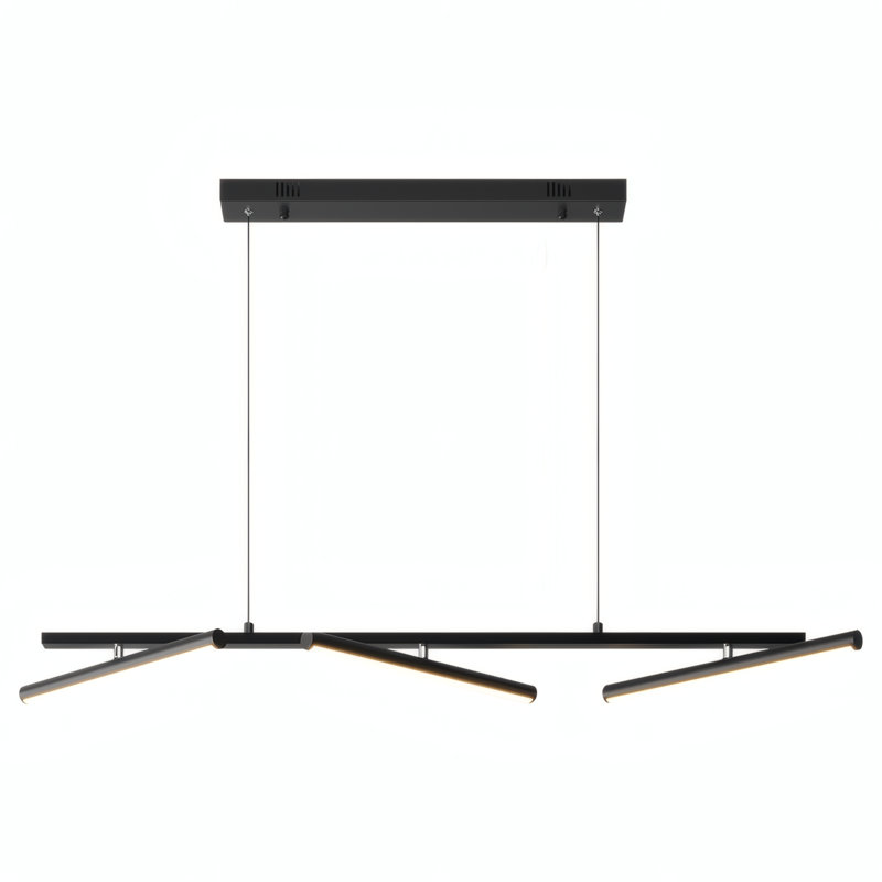 Luminaire suspendu noir pour îlot de cuisine
