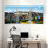 Cités et pays Hollywood, ensemble de 3 reproductions d'art sur toile
