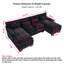 Canapé modulaire en chenille 112 po-7304209