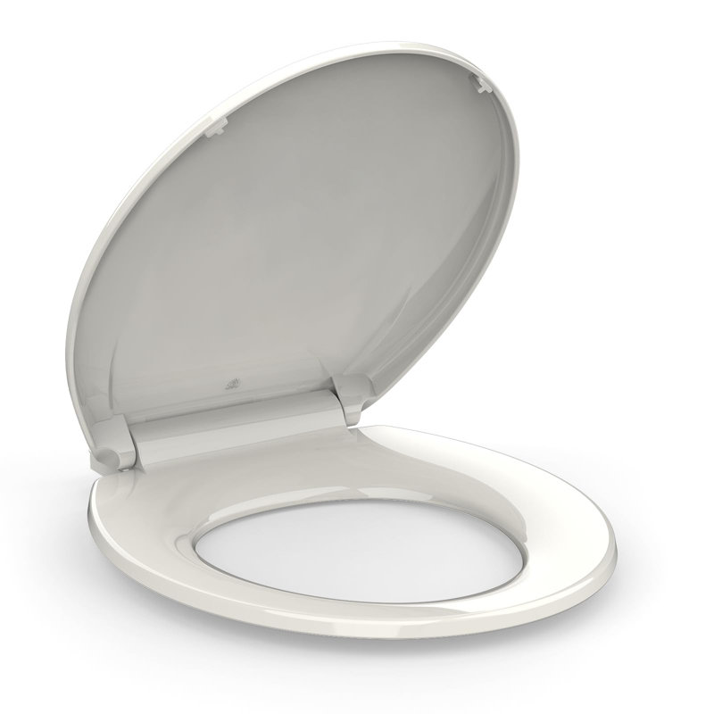 Toilet Seat Round,Toilet Seat With Quick-Release And Quick-Attach, Plastic Toilet Seat With Soft Close, Gray