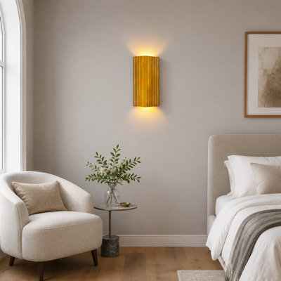 Bronze Hardwired Up/Down LED Wall Sconce with 3000K Warm White Light and Replacement G9 Bulbs for Living Room, Bedroom, Hallway, Corridor and Stairs