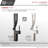 Stylish Vanessa Single-Handle 17 ½" Polished Chrome Bathroom Faucet-51278594