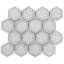 Carreau de mosaïque mural hexagonal en verre poli l 10,82 po x l 12,59 po Divine (0,94 pi2 / chaque)-90702214
