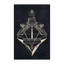 Tapis géométrique doux et moelleux de couleur grise - noir-595547646