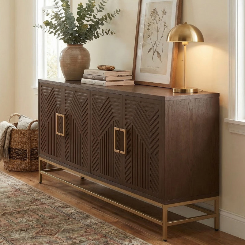Console de 60 po pour le couloir, Espresso