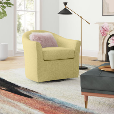 Antai Upholstered Swivel Barrel Chair