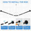 135cm L-Shaped Shower Curtain Pole-1292793945