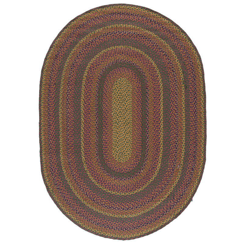 Asmara Hand Woven Jute Rug, Oval 5' x 7'
