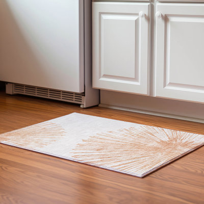 Premium Machine Washable Cerrito Salmon Rug