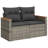 Vidaxl Garden Sofa Set Grey, Dark Grey