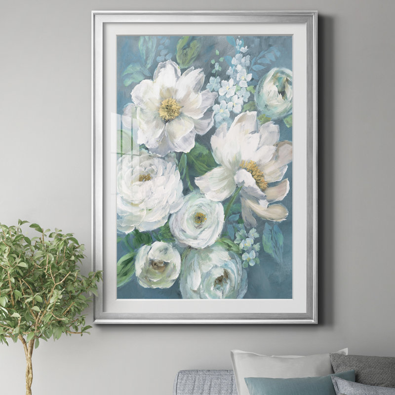 Cottage Radiance II - cadre photo, reproduction d'art sur papier, Argent, H 30,5 po x l 42,5 po x P 1,5 po