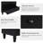 28" Painted Nightstand With 3 Drawers-1239920915