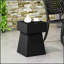 Table d'appoint élégante en béton léger AESOP avec piédestal moderne pour une décoration intérieure durable et élégante