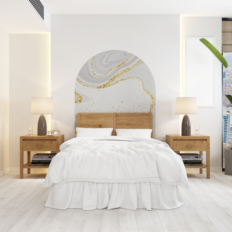 Adhésif décoratif Boho, autocollant d'arche de lit, adhésif mural Hedboard, H 11 po x l 10 po