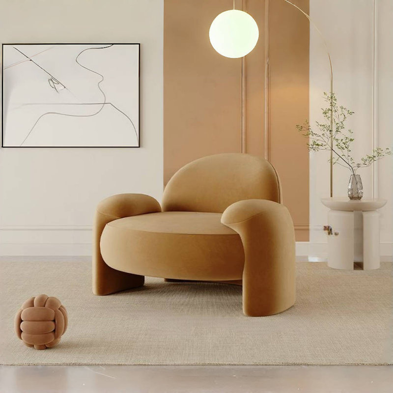 Canapé simple moderne minimaliste (ensemble de 2), Orange