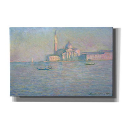 «The Church of San Giorgio Maggiera, Venice» par Claude Monet, art mural sur toile