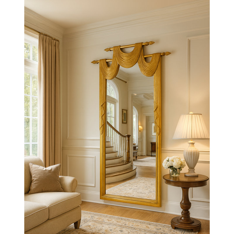 Rectangle Solid Wood Mirror