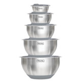 Viking 10 Piece Stainless Steel Mixing Bowl Set with Lids