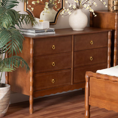 Commode à 6 tiroirs Baxton Studio Kathline