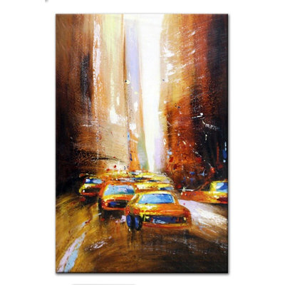 Abstraction - Wrapped Canvas Painting