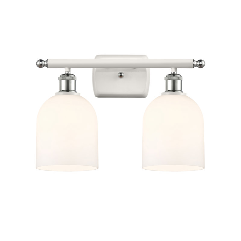 Allysson 2 - Light Dimmable Vanity Light, White Polished Chrome, Glossy White