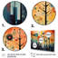 Mid-Century coloré audacieux «Breeziness III» - impressions abstraites sur toile de style Mid-Century-974982325-974982330