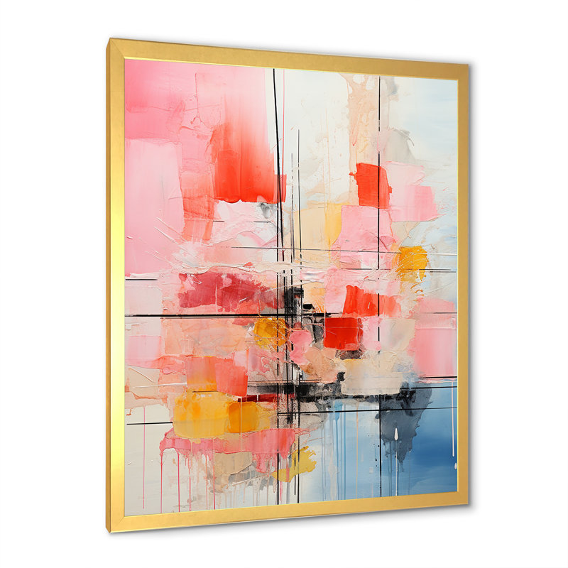 «Pastel Color Japon Art Harmony I», reproduction, Cadre doré simple, H 40 po x l 30 po x P 1,5 po