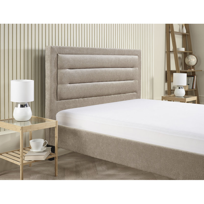 Kovi Upholstered Bed, Mink, Small Double (4') [128 x 207 cm]