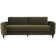 Steiner 91.3" Velvet Recessed Arm Sofa with Reversible Cushions