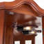 Armoire de coin avec finition en noyer