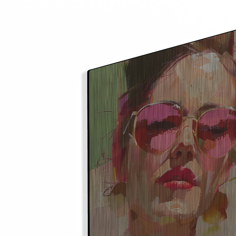  «Shades Of Confidence» par Doron David, art mural en métal, 16 po x 24 po, H 24 po x l 16 po