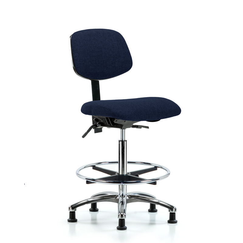 Chaise de dessin Charlotte, Patins, Bleu marine, Non inclus