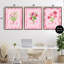 Ensemble de 3 cadres flottants avec fleurs jolies et douces, design par Nina Jacobs-824101721-824101722