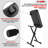 5 Core Keyboard Bench 3" Padded Cushioned Piano Stool Height Adjustable Guitar Seat Folding Portable