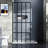 34X72" Shower Screen, Black Frame, Tempered Glass, Easy Assembly Instructions Walk-In Screen 34X72, Black, Firm Installation