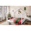 Lit surélevé pour grand lit avec lattes de soutien, structure de lit en bois massif pour enfants, sans sommier ni structure d'ouverture, blanc-1217564728