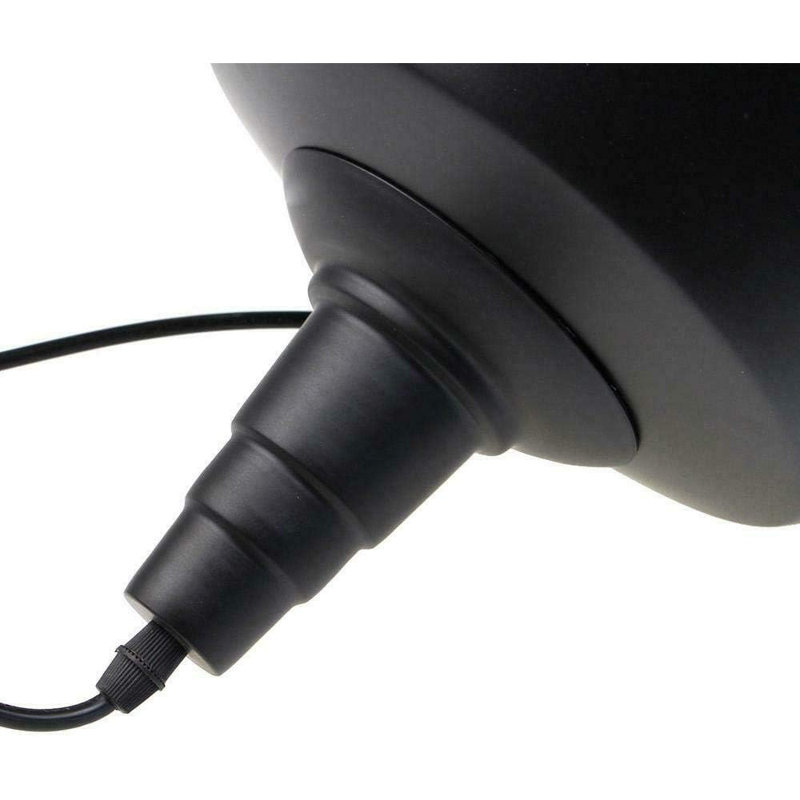 1 - Light Single Pendant, Black