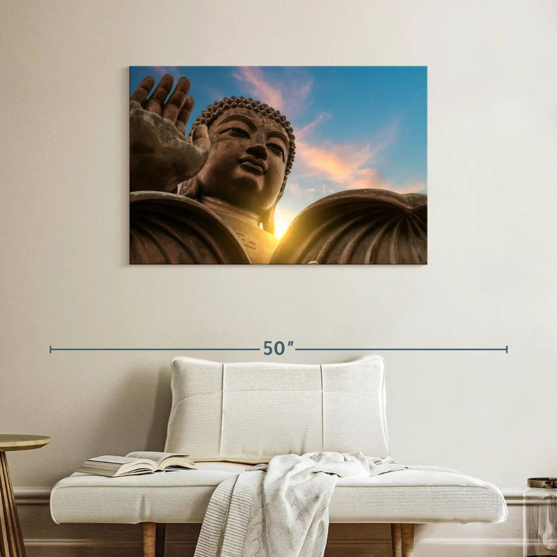 Bouddha du monastère Adella Po Lin, H 26 po x l 39 po