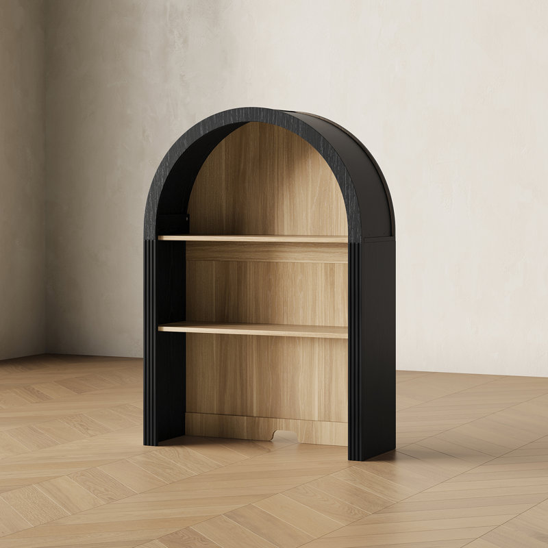 Armoire haute haute arquée, noire, Black