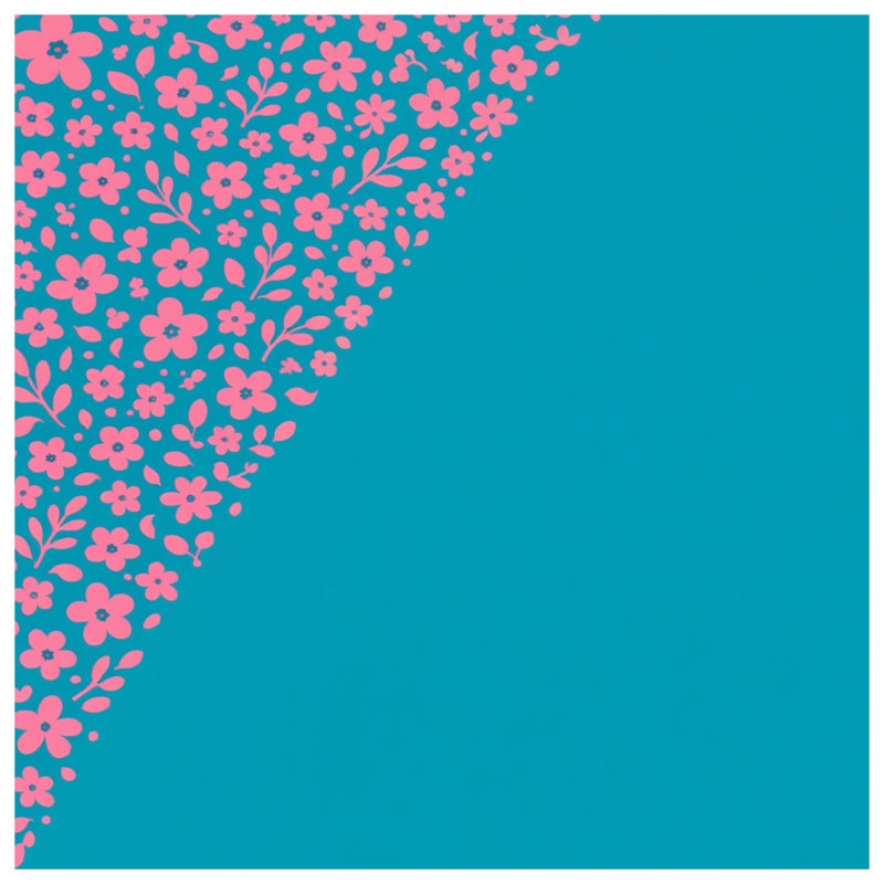 Toile tendue à motif floral rose en plusieurs tailles, 20 x 24 inches
