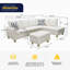 Canapé modulaire en similicuir 3 pièces-106637592
