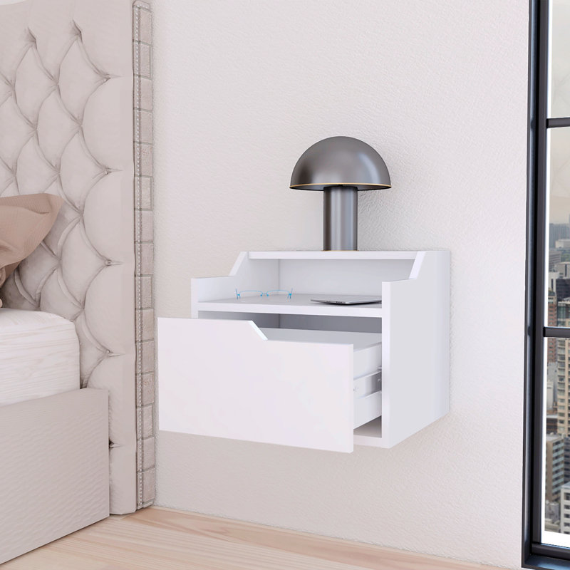 Table de chevet Fahed, Blanc