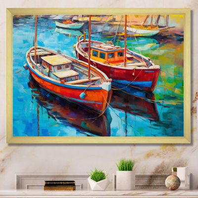 " Two Boats In The Harbor "
