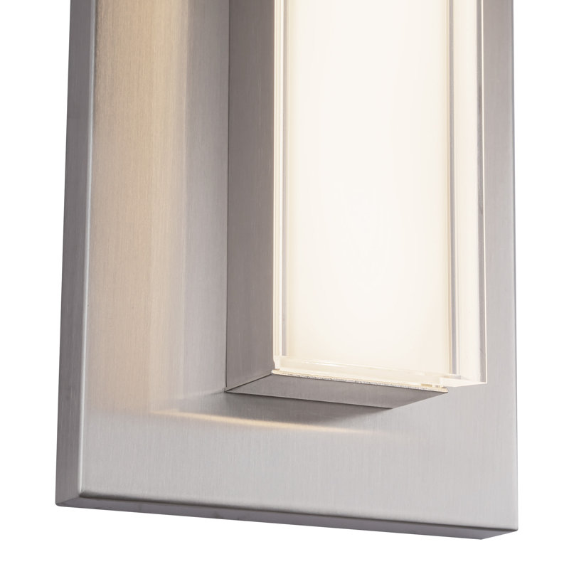 Garland 15-in Black dimmable LED Wall Sconce, Nickel