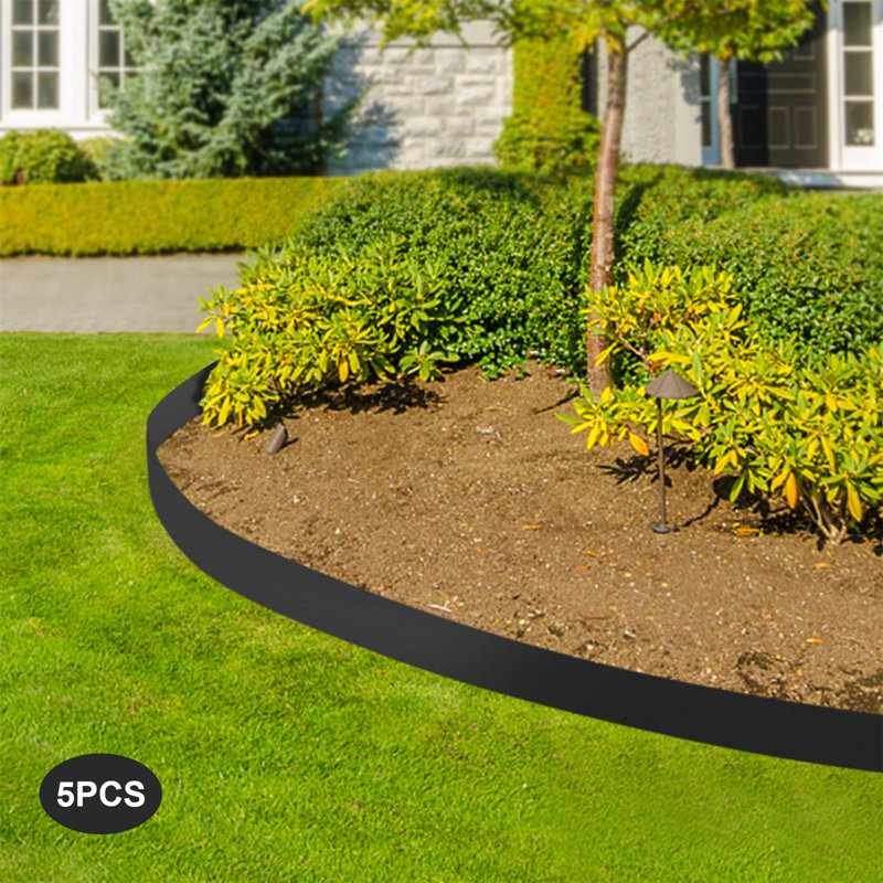 Bordure de jardin, Noir, H 6,6 po x l 39 po