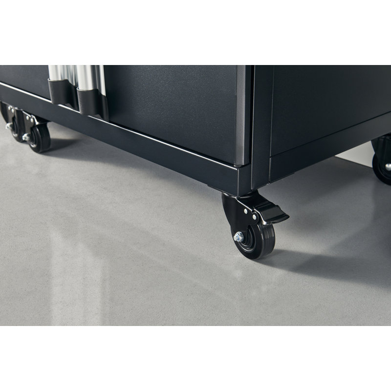 ProGarage 32.7" x 26.8" W x 18" 2-Door & Drawer Mobile Storage Cabinet