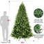 Arbre de Noël artificiel épinette verte avec base en métal-170055539