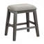 Ensemble de 2 tabourets de bar à hauteur de comptoir et garniture cloutée gris-1123088424-1123088430