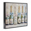 Giclée encadrée victorienne avec bouteilles de champagne, design par Petal Prints Design